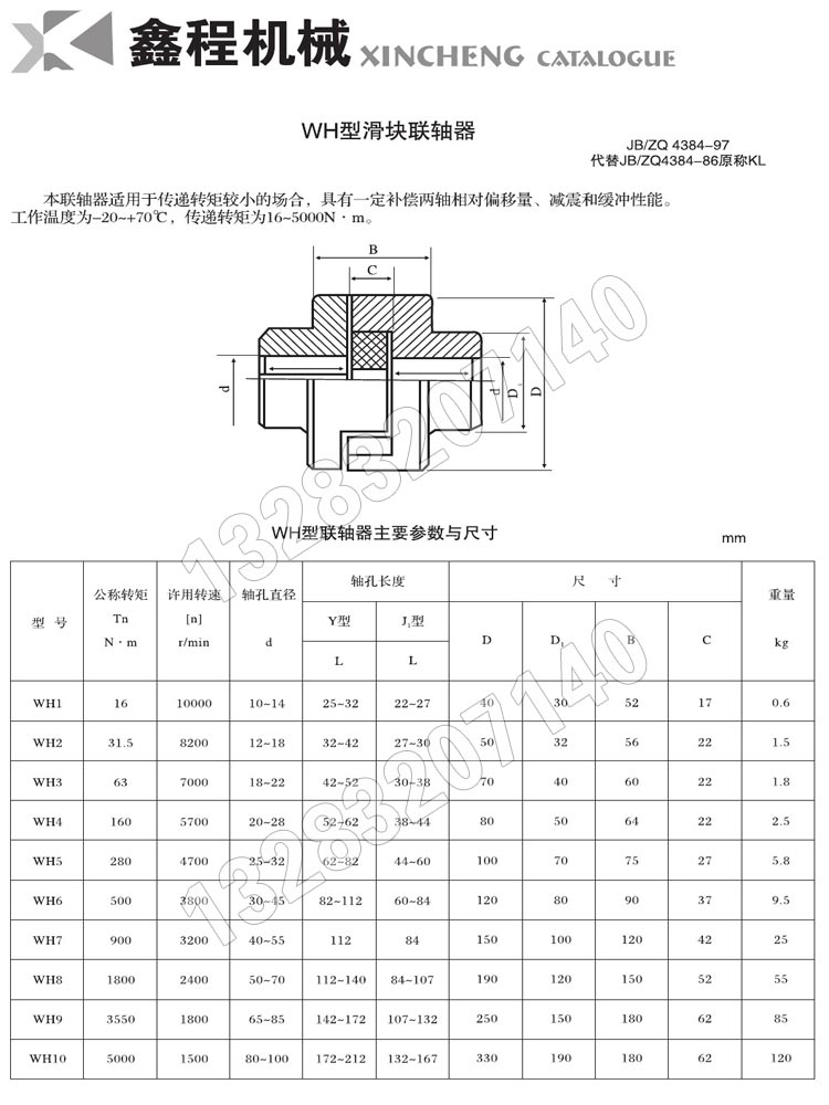 滑塊聯軸器