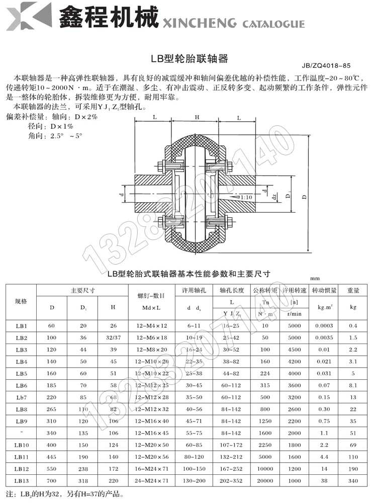 LB輪胎聯軸器